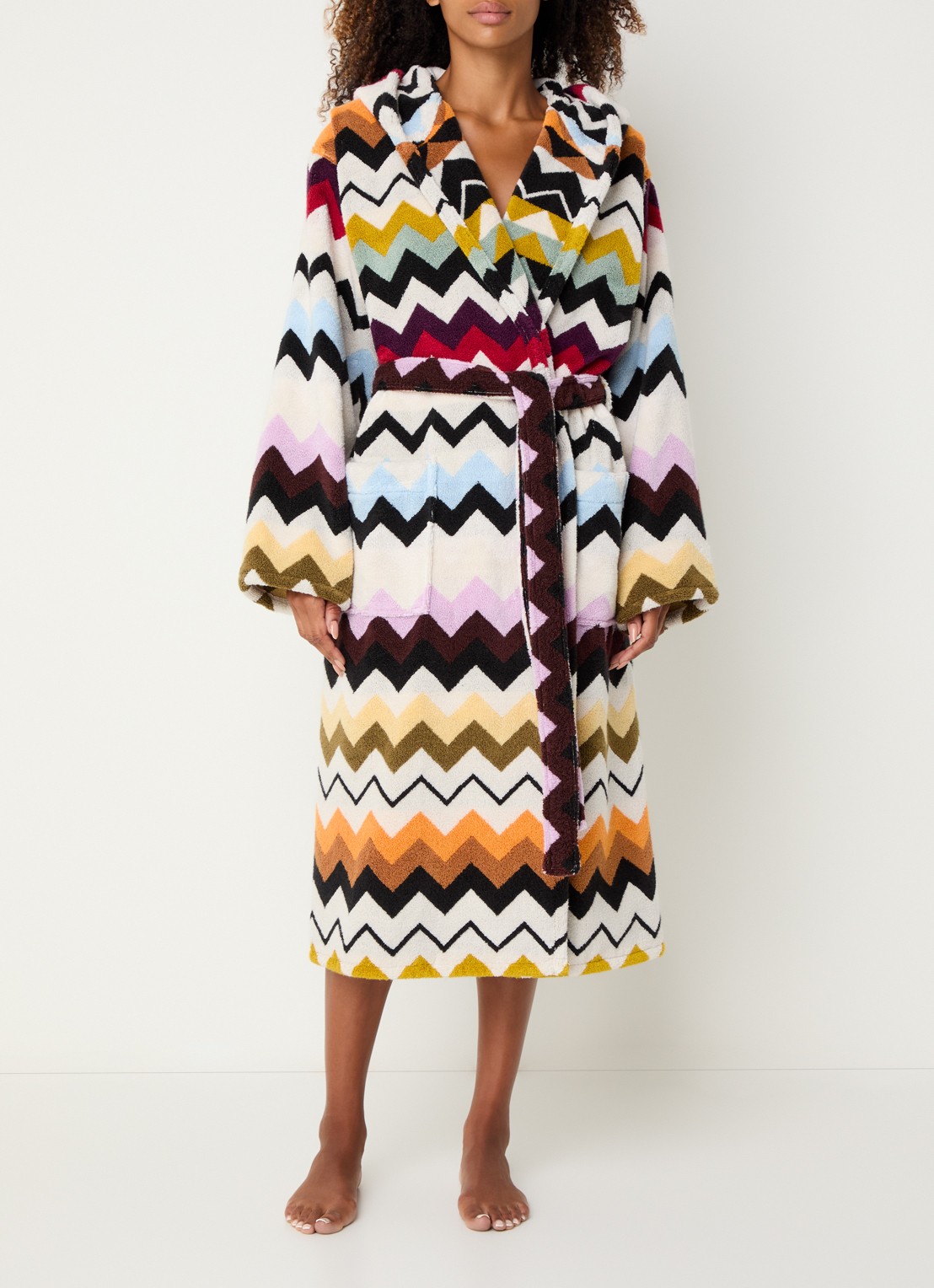 Missoni Murrina badjas met opgestikte zakken - unisex - detail 2 multicolor