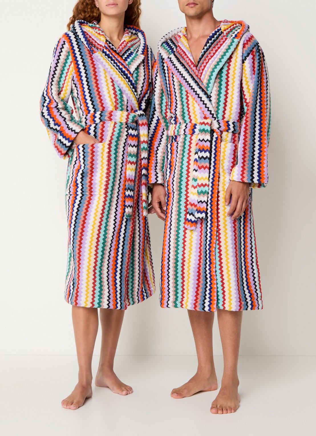 Missoni Riverbero badjas van katoen - unisex - detail 3 multicolor