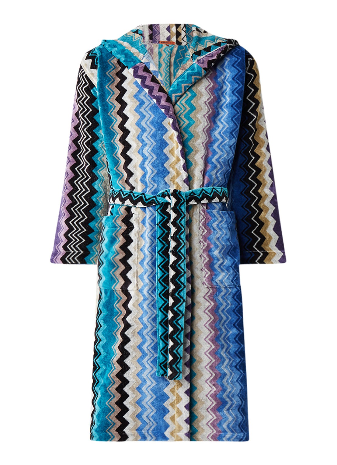 Missoni Stan badjas van katoen - unisex - voorkant blauw