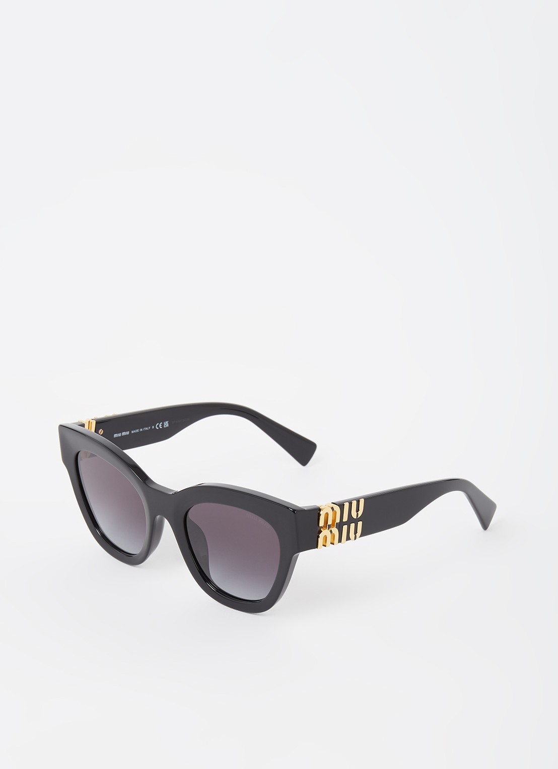 Miu Miu Butterfly zonnebril MU 01YS  - voorkant 4 zwart