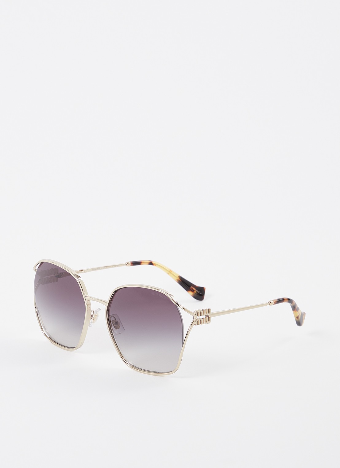 Miu Miu Butterfly zonnebril MU 52WS   - voorkant goud