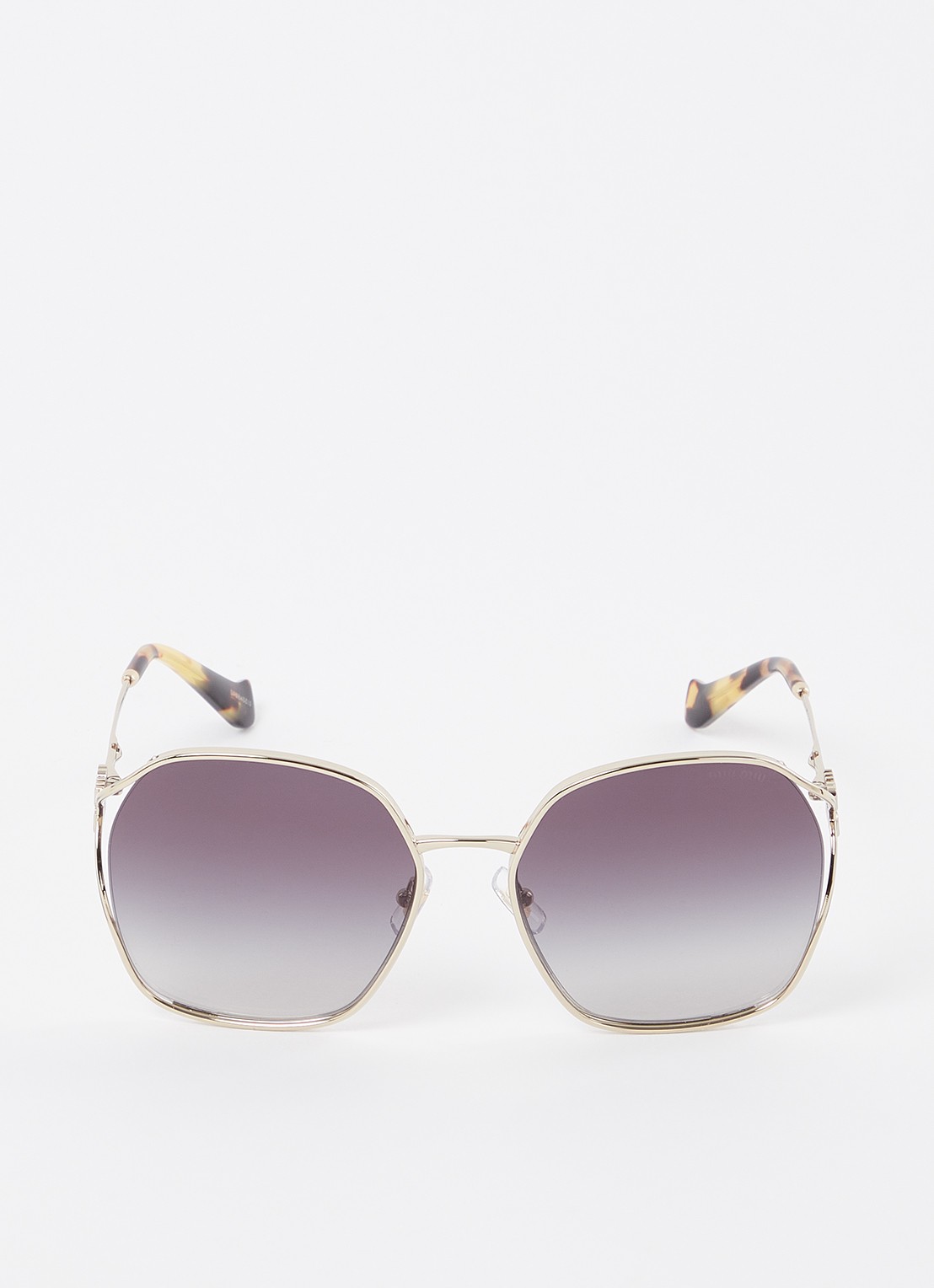Miu Miu Butterfly zonnebril MU 52WS   - voorkant 2 goud