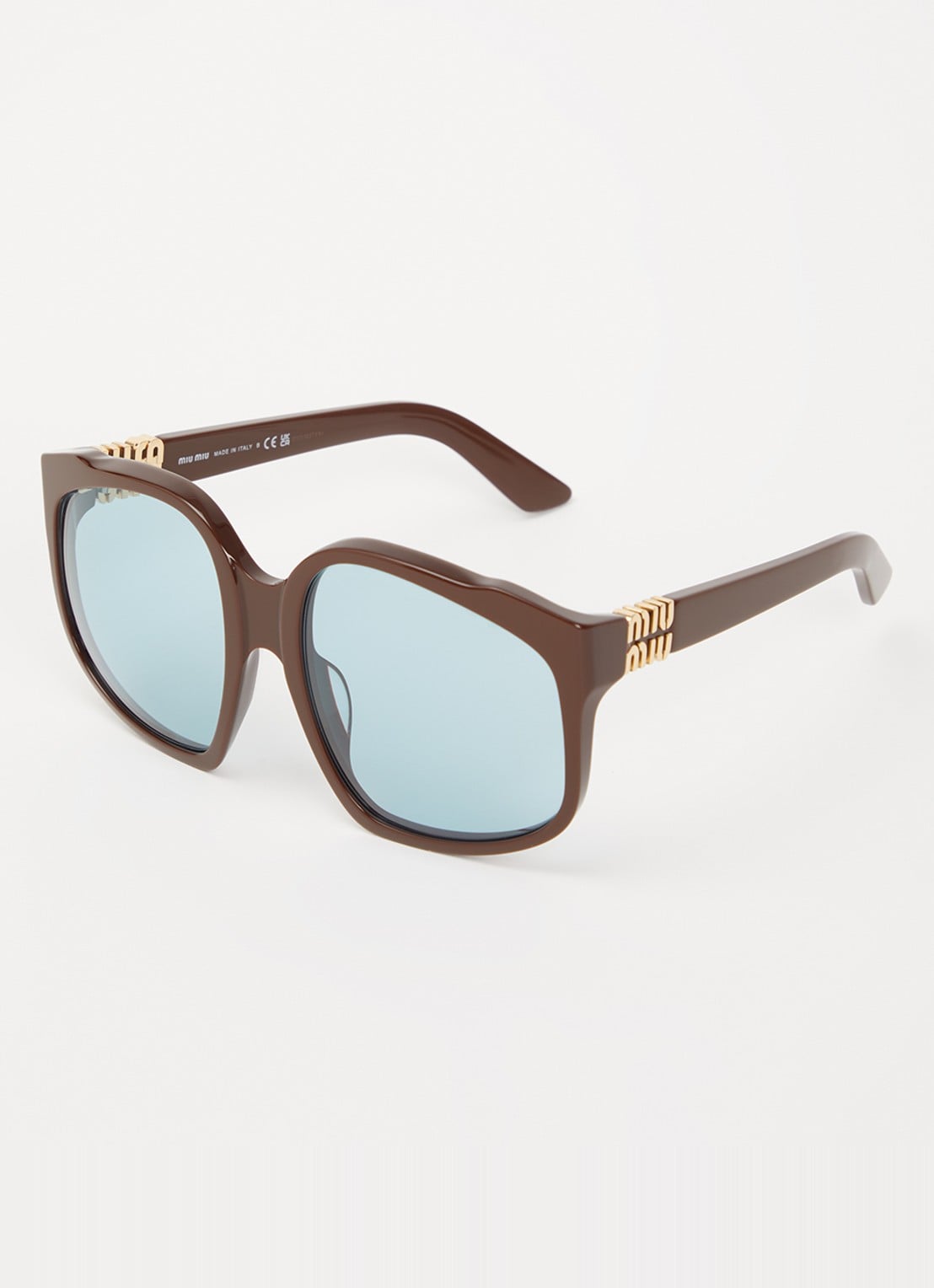 Miu Miu Butterfly zonnebril MU A07S - voorkant 4 bruin