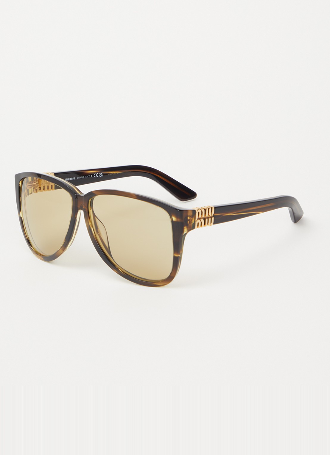 Miu Miu Butterfly zonnebril MU A08S - voorkant bruin