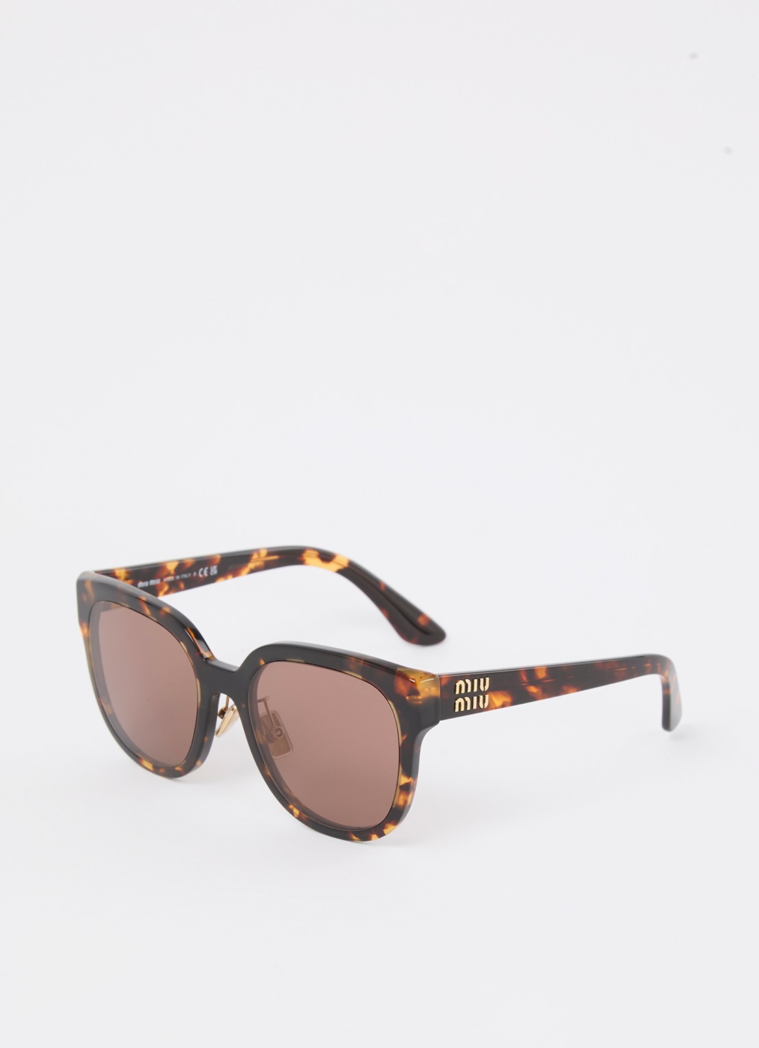 Miu Miu Butterfly zonnebril MU01ZS - voorkant donkerbruin