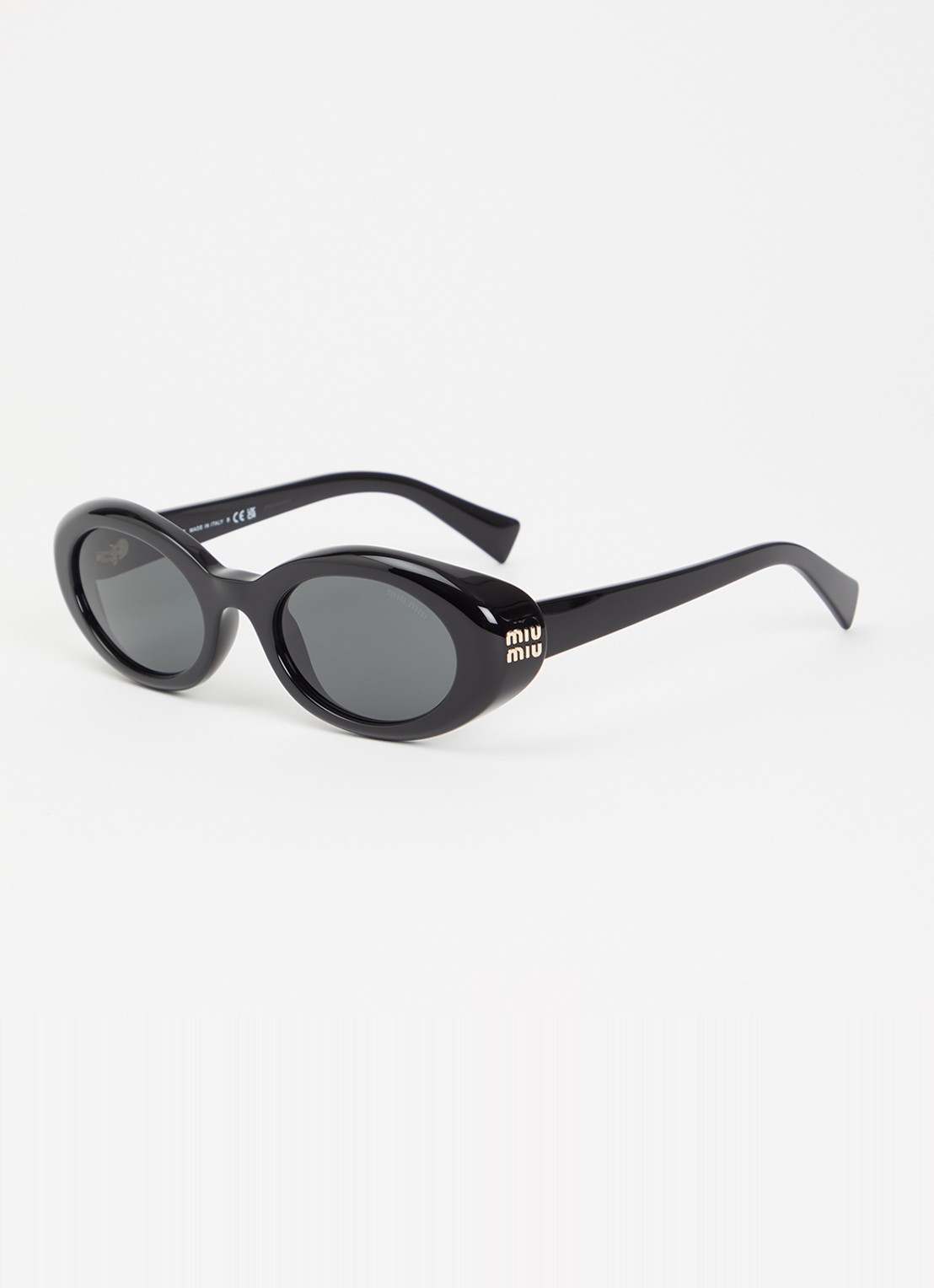 Miu Miu Cat eye zonnebril MU B09S - voorkant 4 zwart