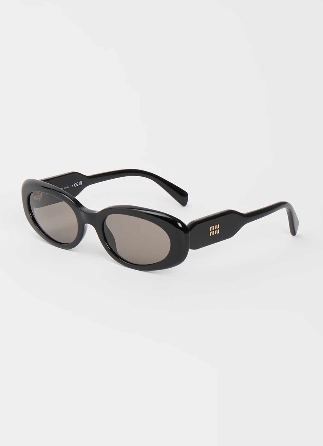 Miu Miu Cat Eye zonnebril MU C01S - voorkant 4 zwart