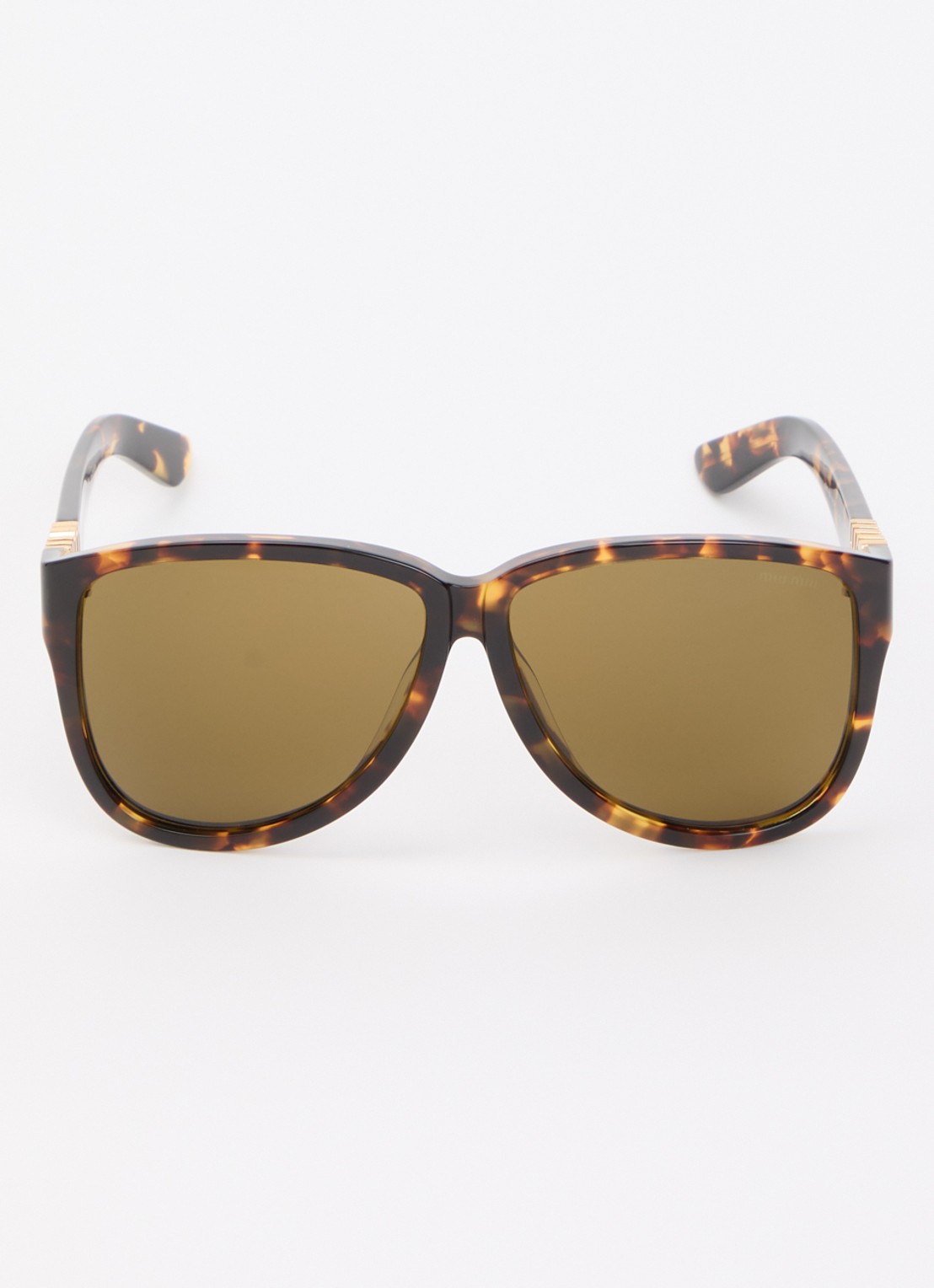 Miu Miu Piloten zonnebril MU A08S - detail bruin
