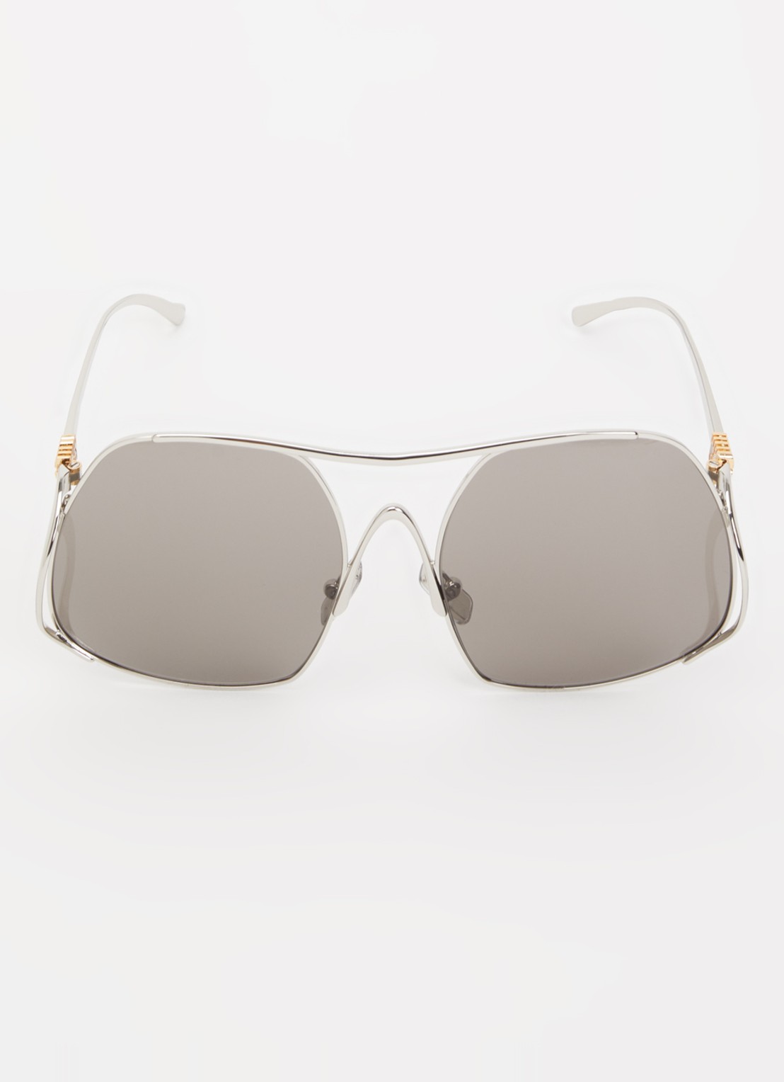 Miu Miu Piloten zonnebril MU A55S - detail zilver