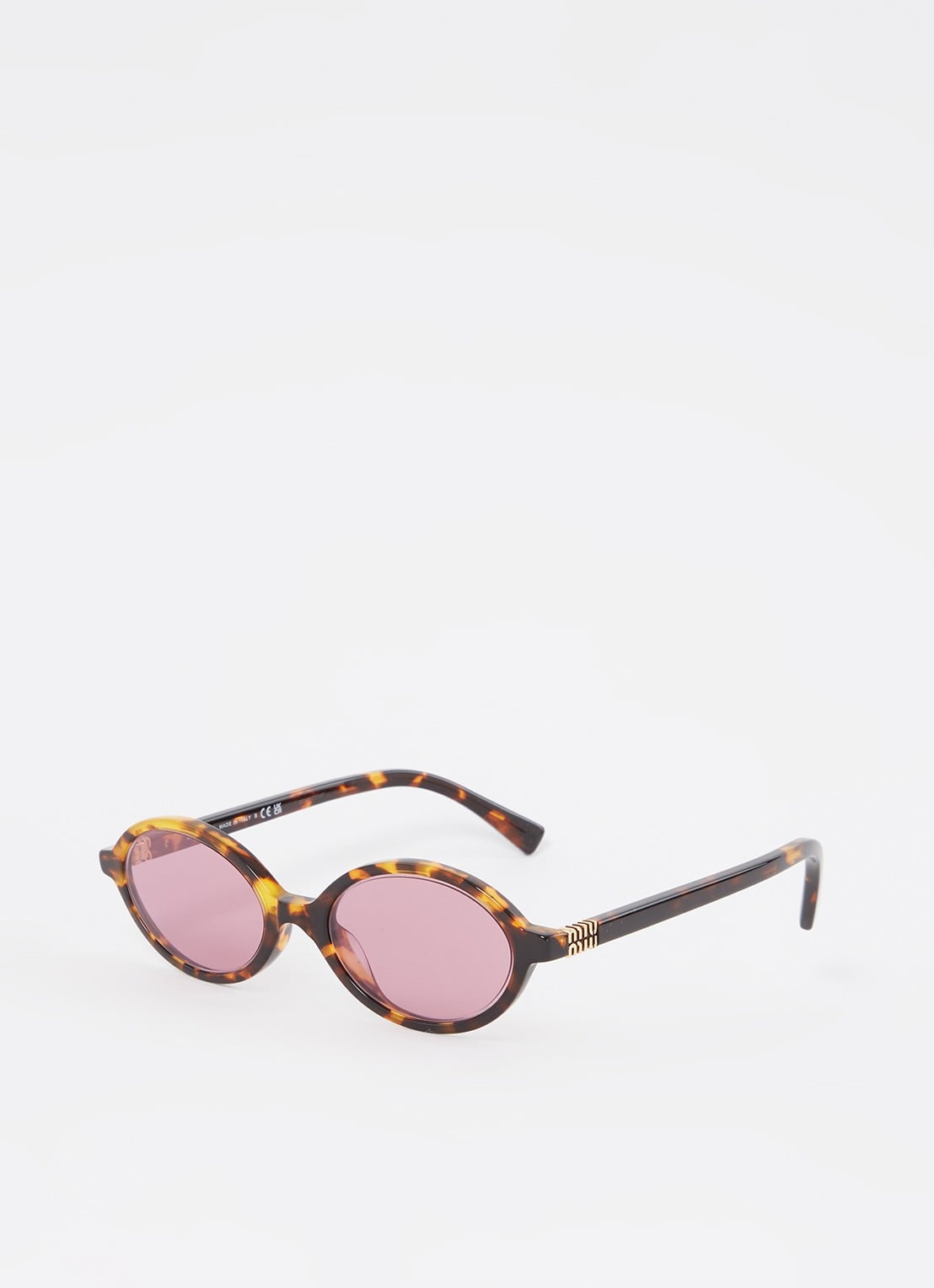 Miu Miu Retro zonnebril MU 04ZS - voorkant bruin