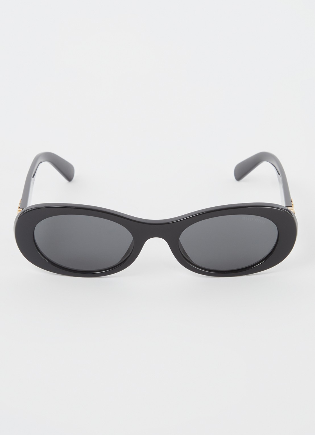 Miu Miu Retro zonnebril MU 06ZS - detail 3 zwart