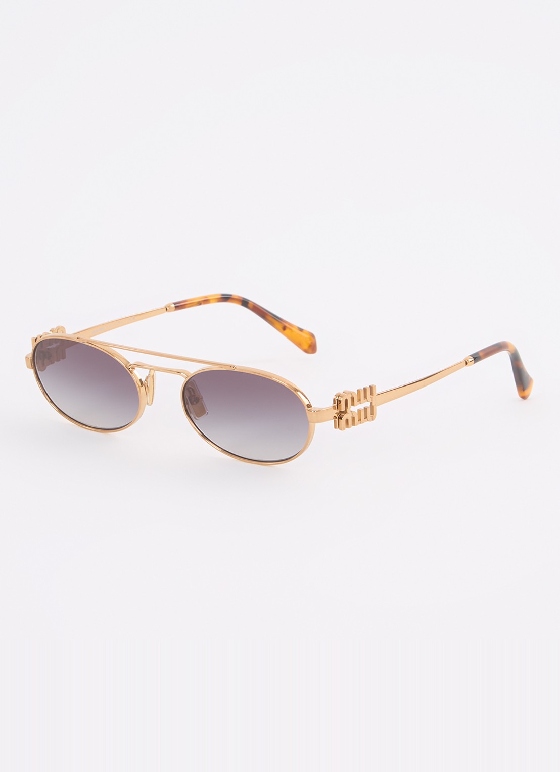 Miu Miu Retro zonnebril MU 54ZS - voorkant goud