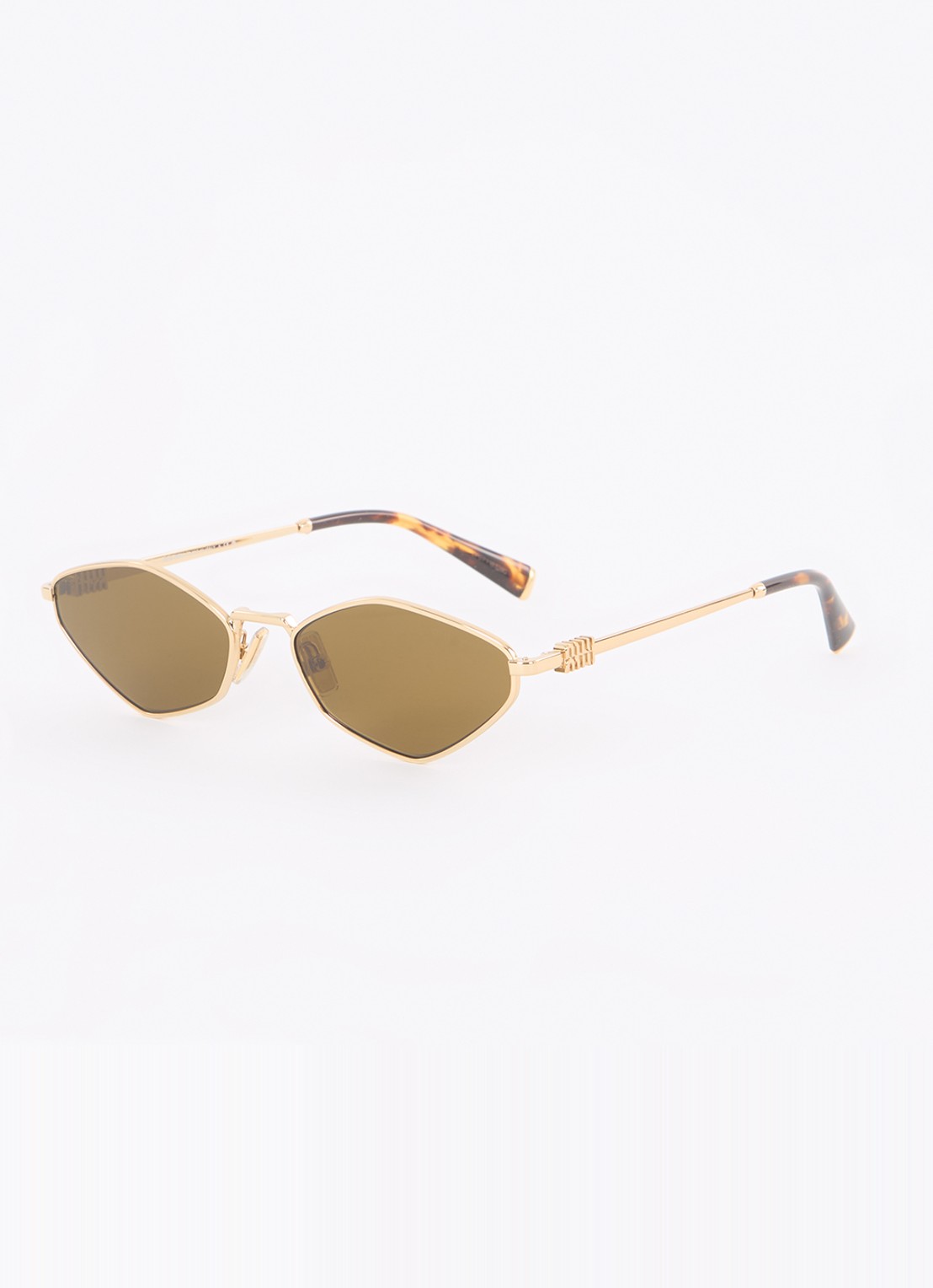 Miu Miu Retro zonnebril MU 56ZS - voorkant goud