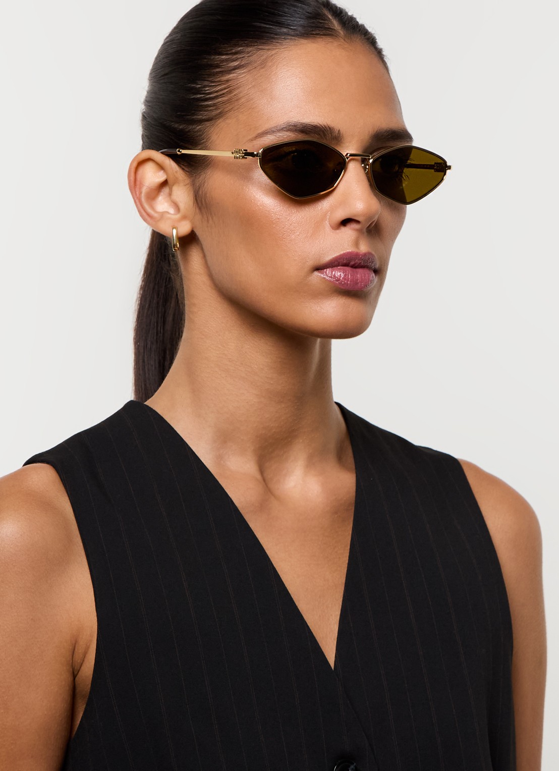 Miu Miu Retro zonnebril MU 56ZS - voorkant 2 goud