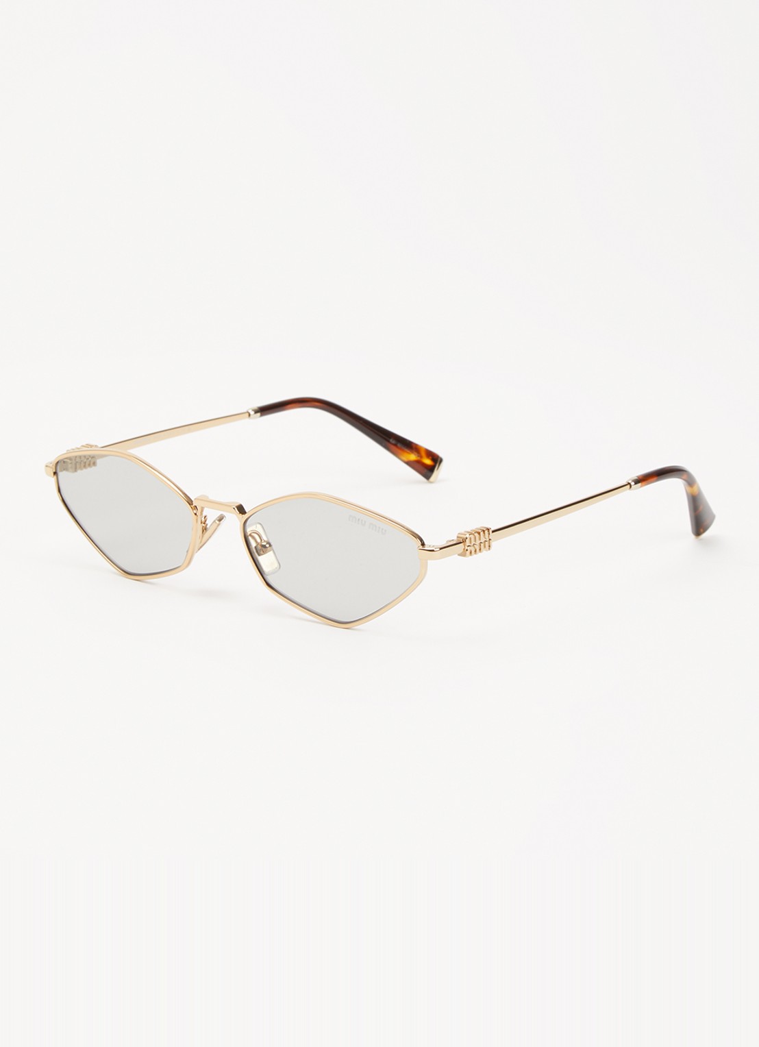 Miu Miu Retro zonnebril MU 56ZS - voorkant goud