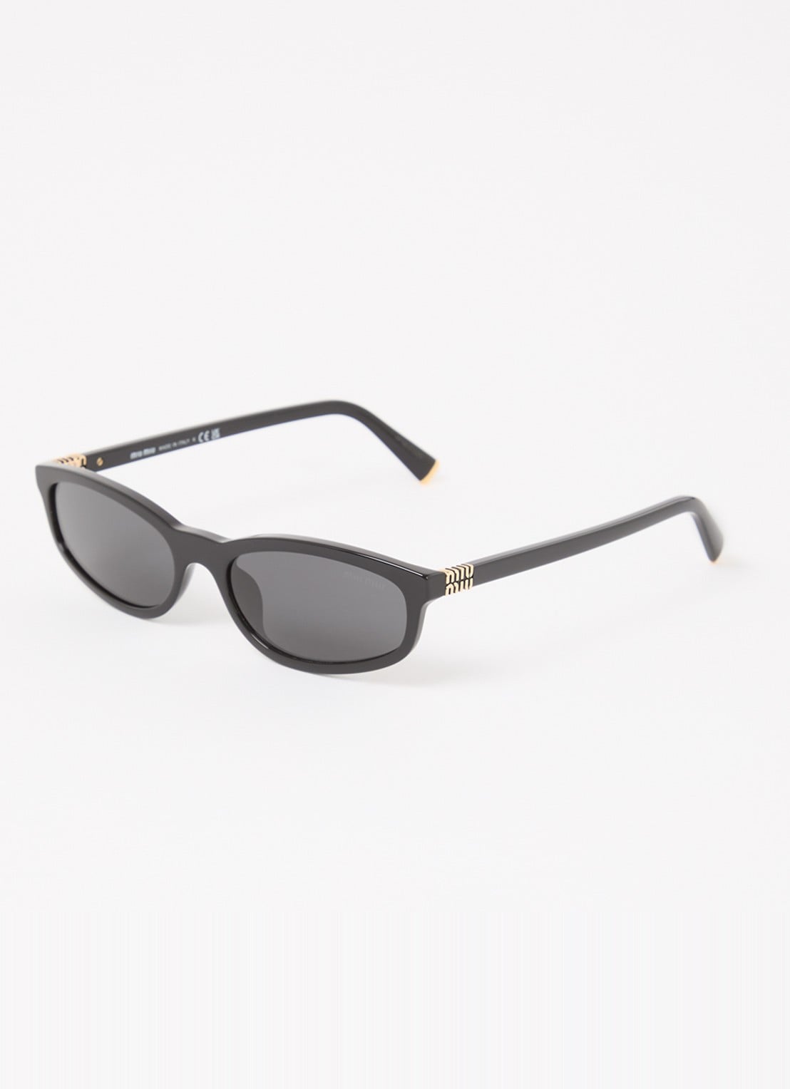 Miu Miu Retro zonnebril MU A06S - voorkant 4 zwart