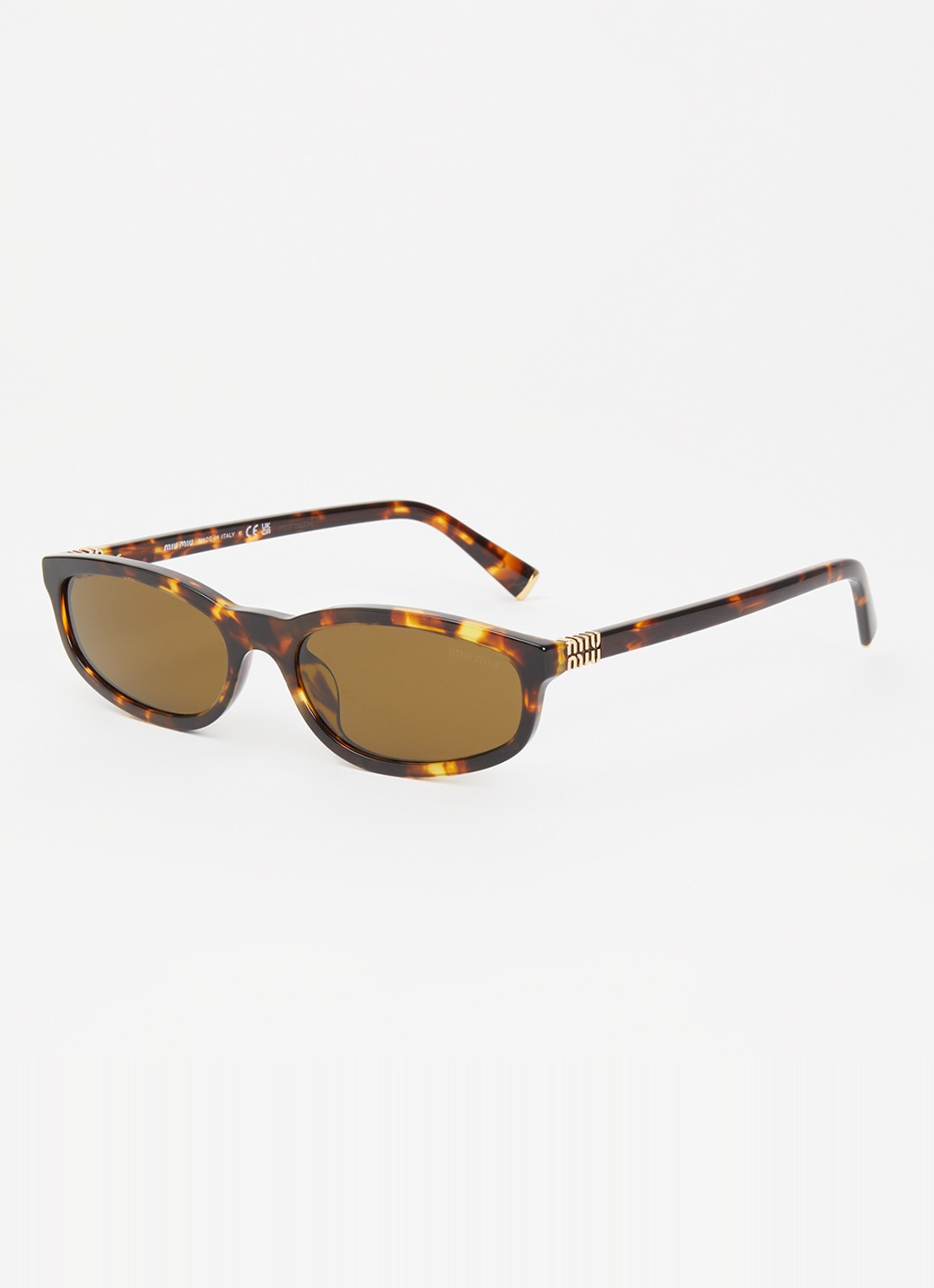 Miu Miu Retro zonnebril MU A06S - voorkant bruin