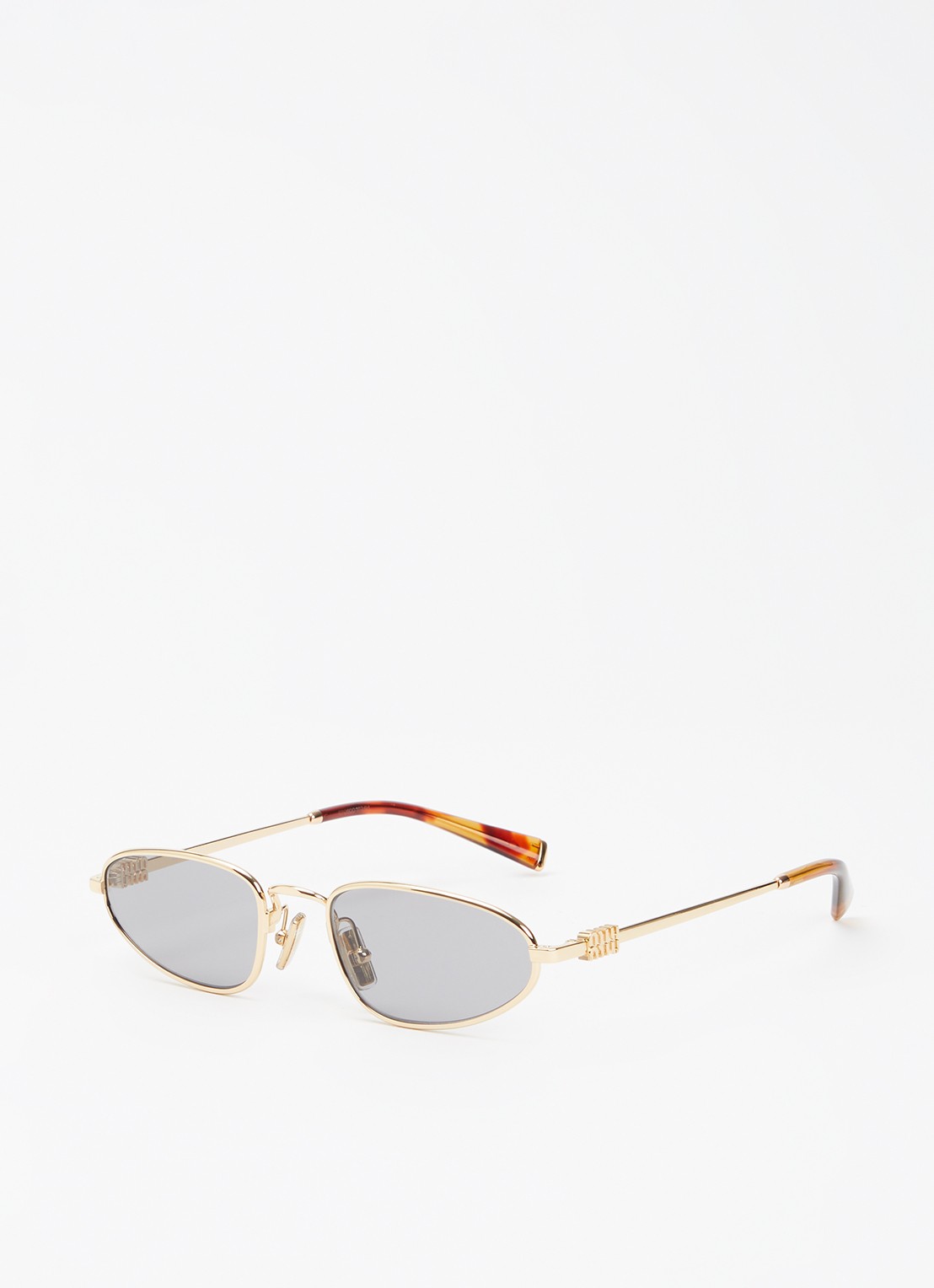 Miu Miu Retro zonnebril MU A52S - voorkant donkergrijs