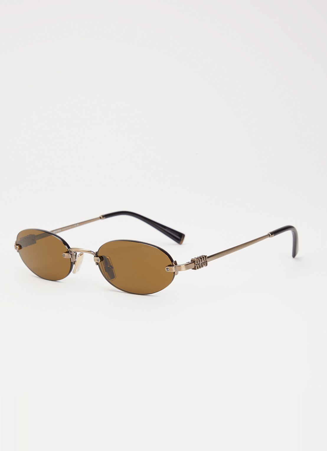 Miu Miu Retro zonnebril MU A54S - voorkant 4 bruin