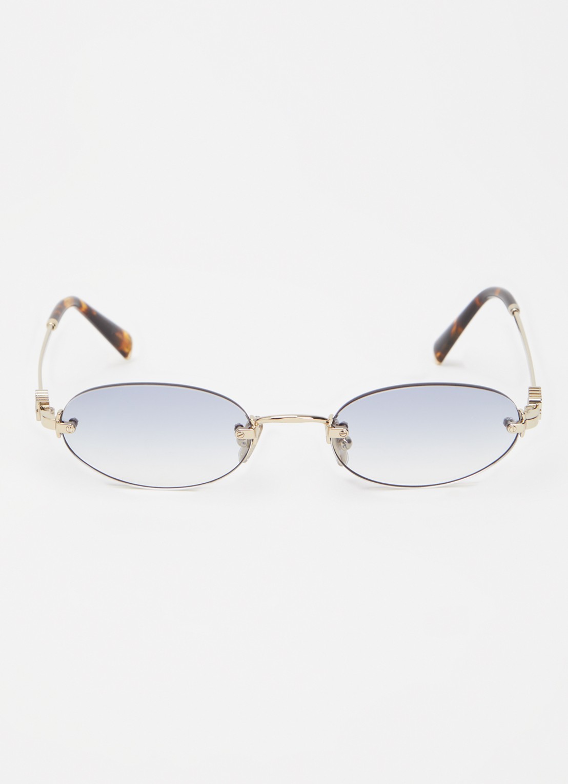 Miu Miu  Retro zonnebril MU A54S  - detail blauw