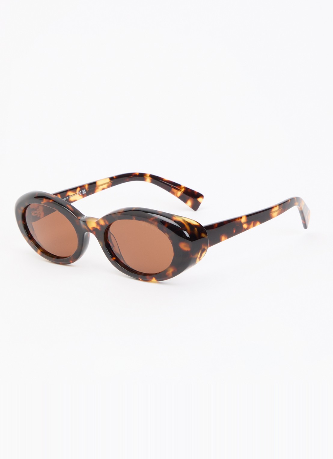 Miu Miu Retro zonnebril MU B09S - voorkant bruin