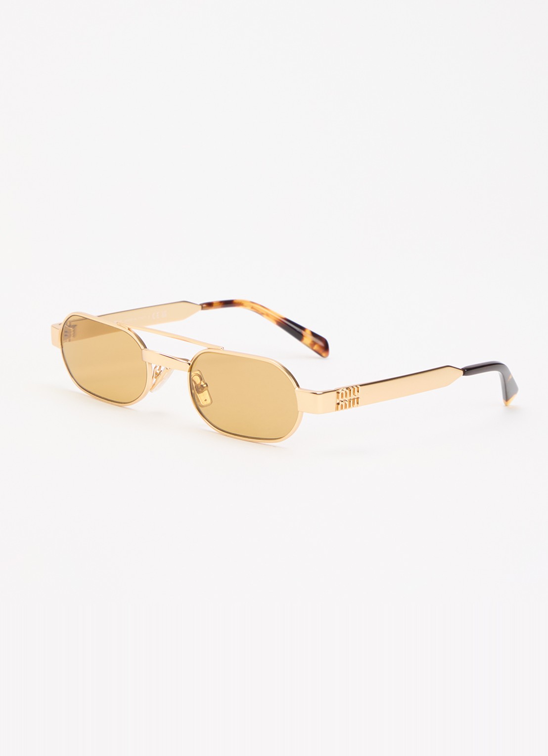 Miu Miu Retro zonnebril MU B52S - voorkant goud