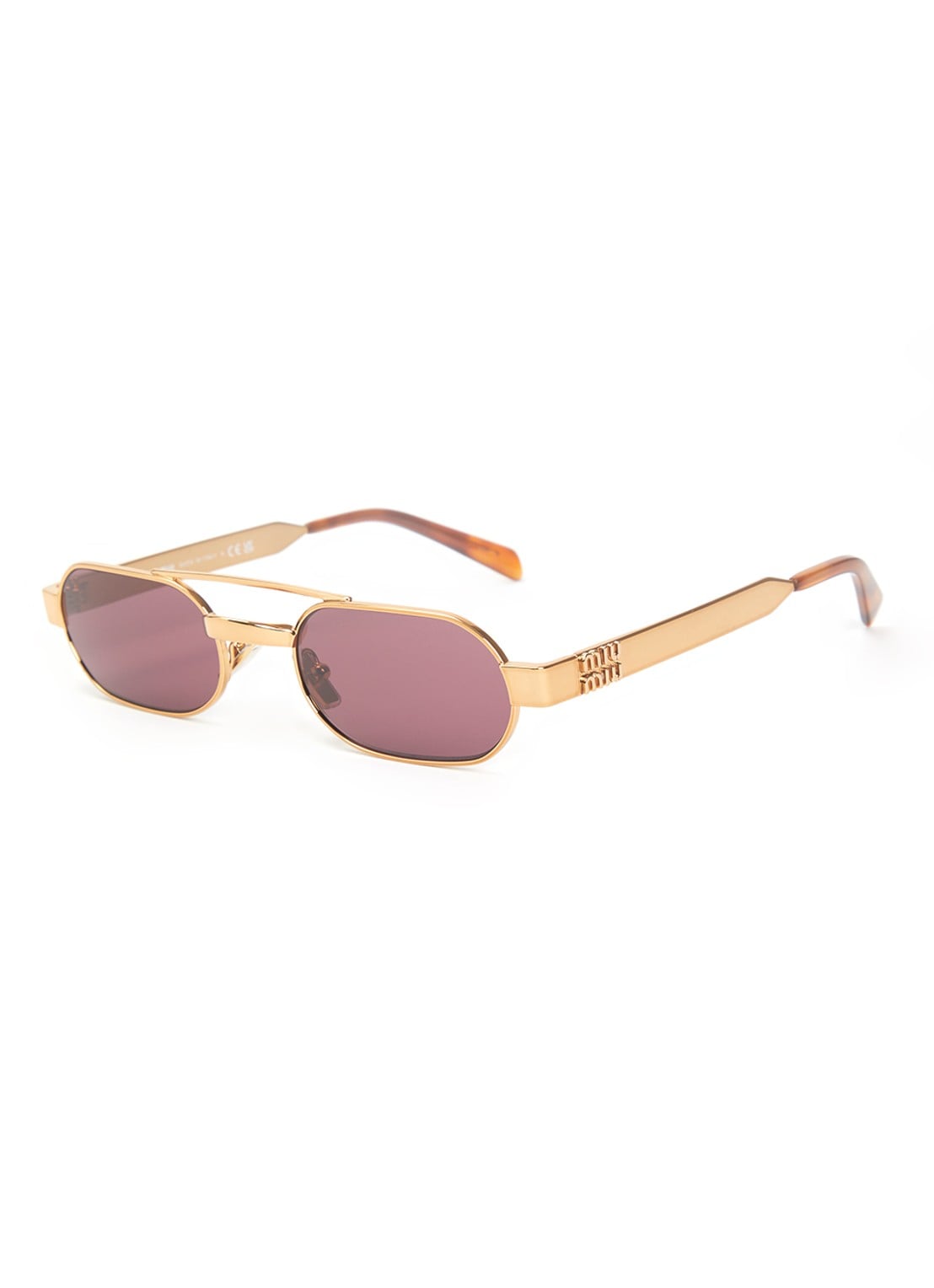 Miu Miu Retro zonnebril MU B52S - voorkant goud