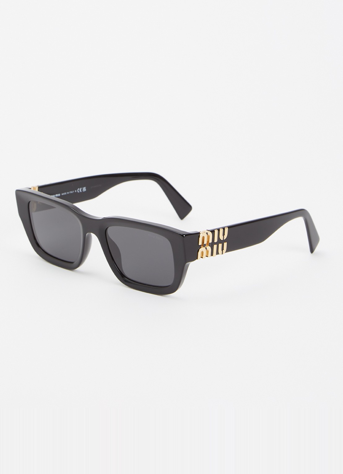 Miu Miu Retro zonnebril MU C04s - voorkant zwart