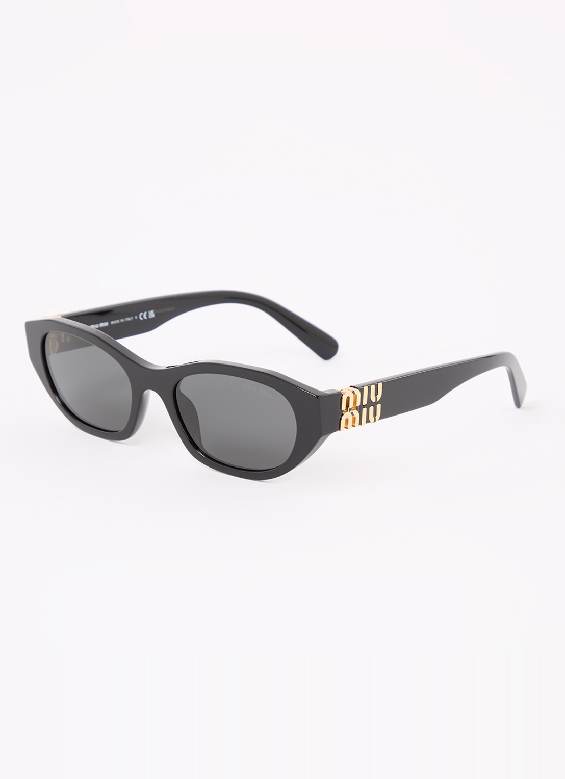 Miu Miu Retro zonnebril MUA03S - voorkant zwart