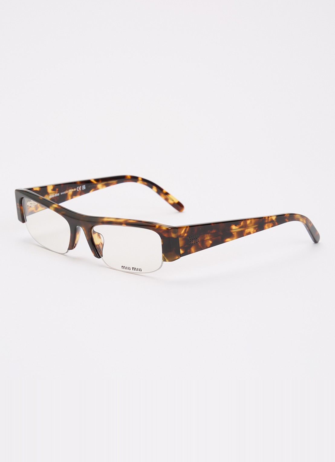Miu Miu Retro zonnebril MUB07S - voorkant donkerbruin