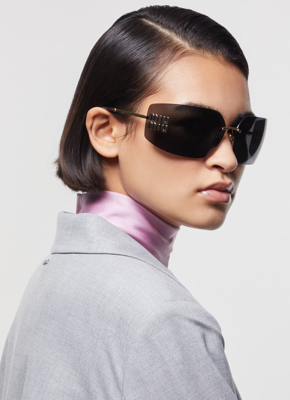 Miu Miu Runway zonnebril MU 54YS - voorkant 2 goud