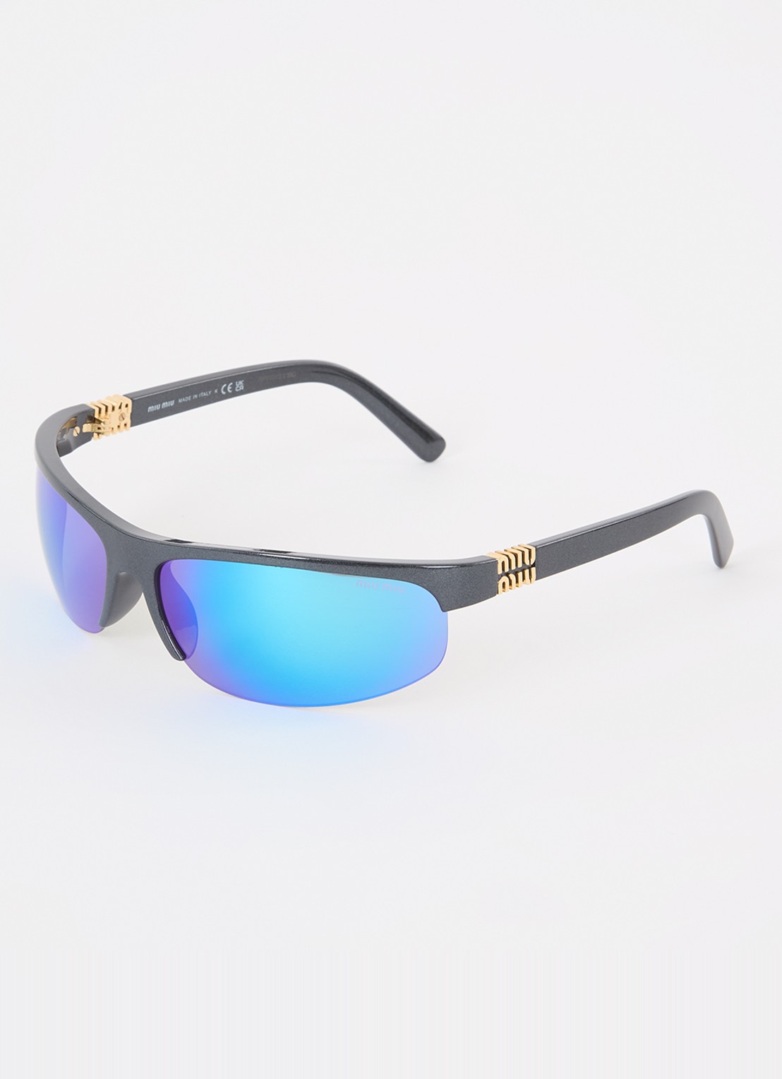 Miu Miu Runway zonnebril MU A02S   - voorkant antraciet