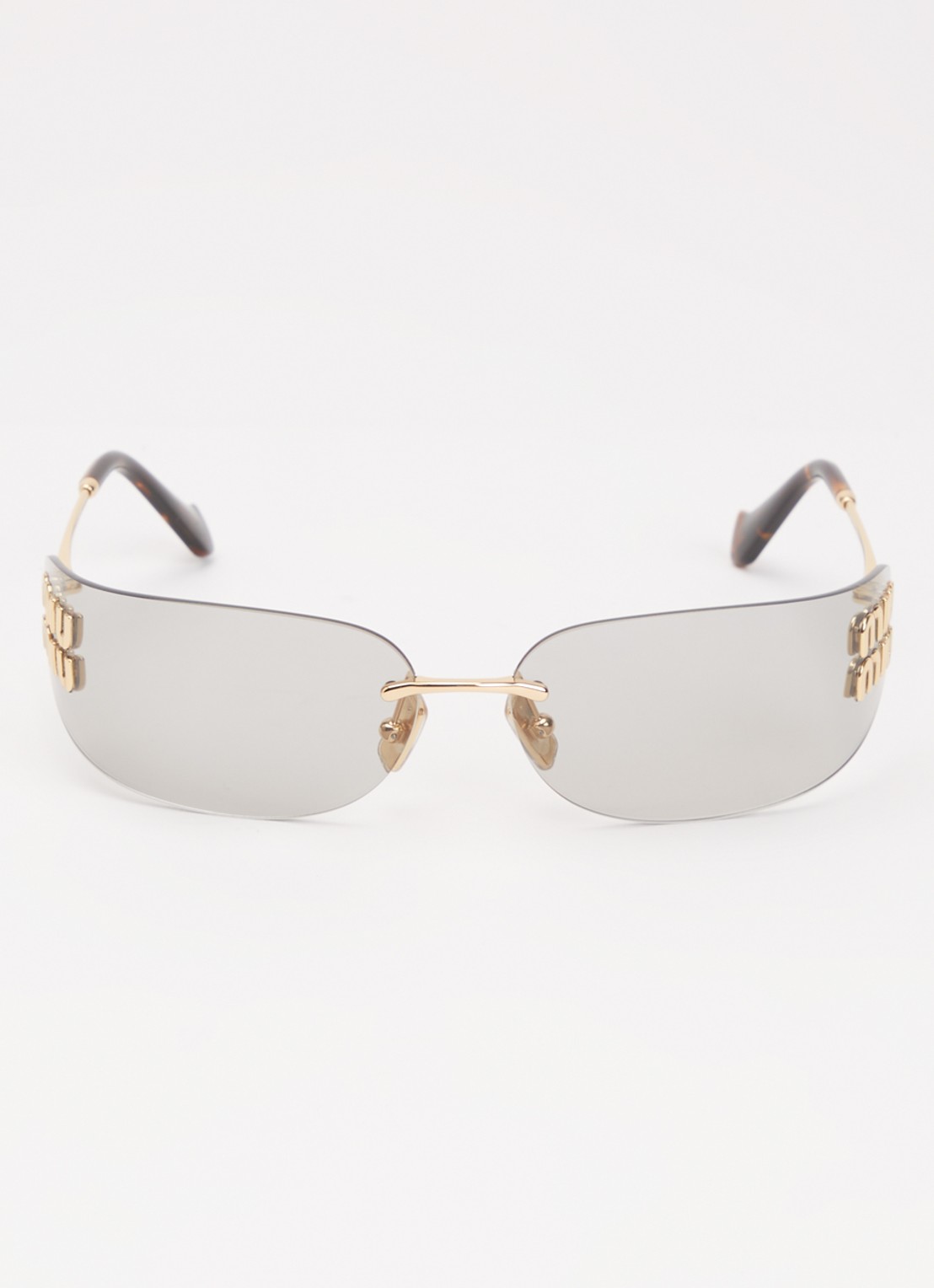 Miu Miu Shield zonnebril MU A51S - detail 2 zwart