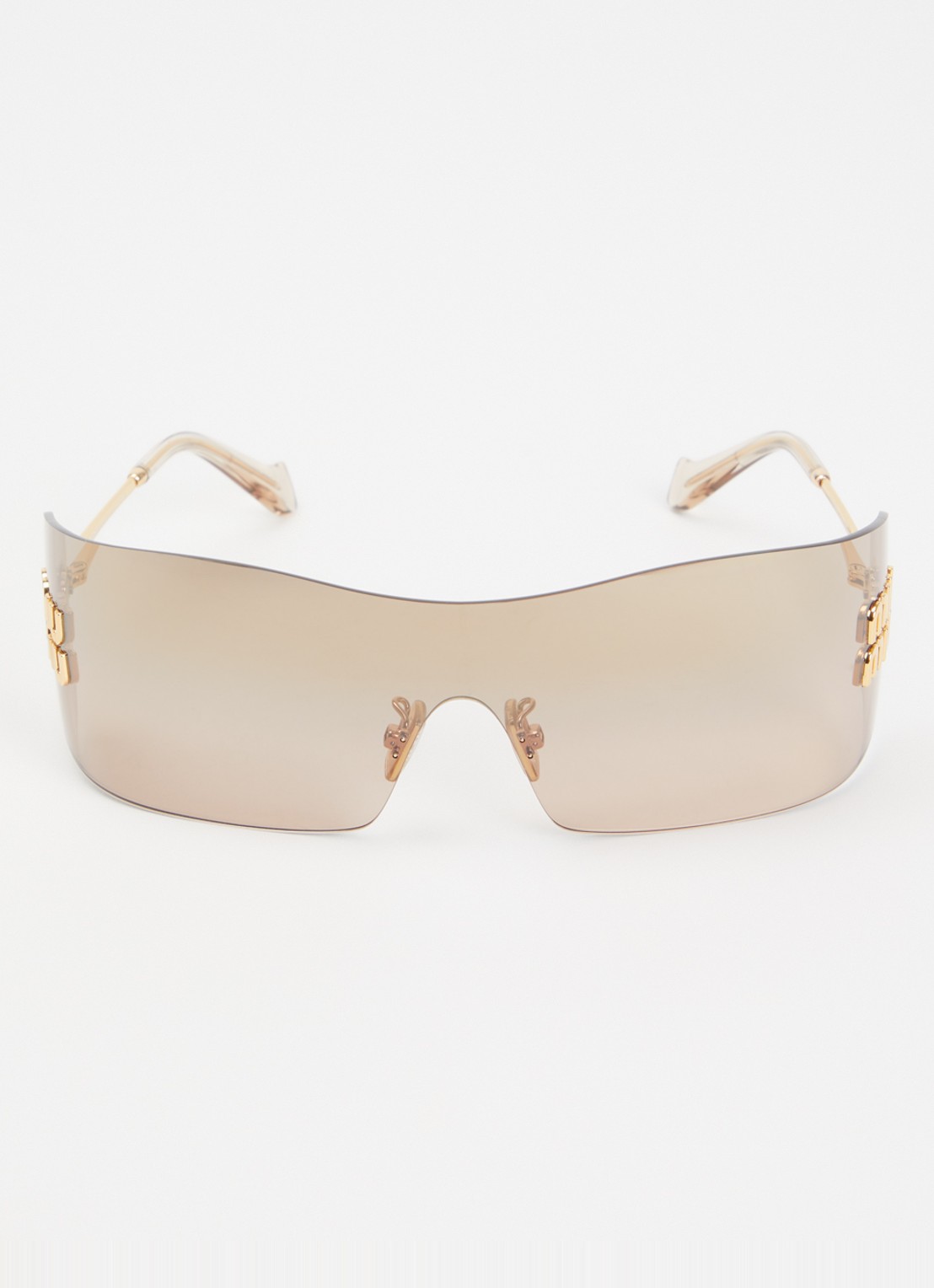 Miu Miu Shield zonnebril MU B53S - detail goud