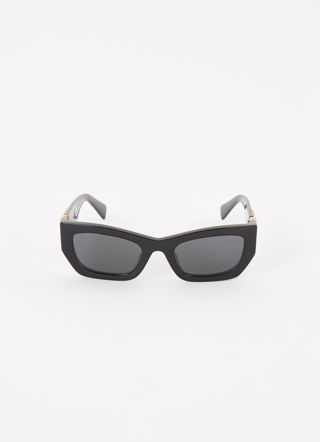 Miu Miu Wayfarer zonnebril M U09WS - voorkant 2 zwart
