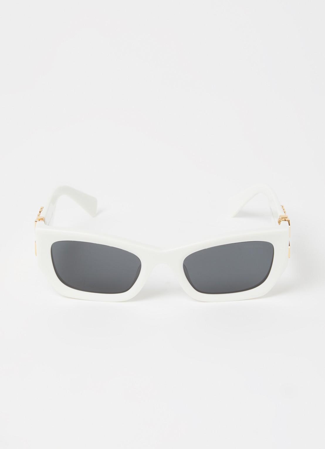 Miu Miu Wayfarer zonnebril MU 09WS - voorkant 2 wit