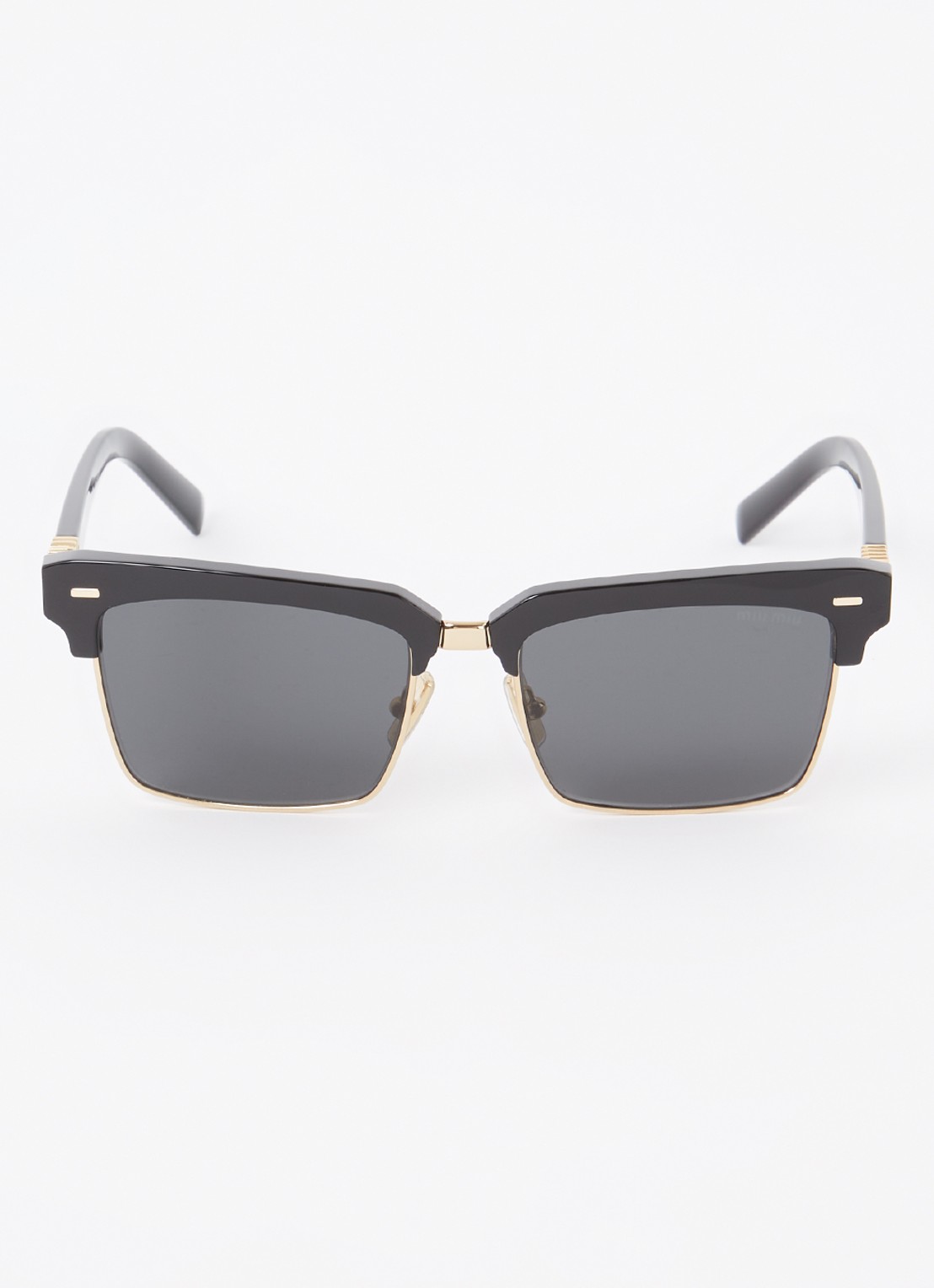 Miu Miu Wayfarer zonnebril MU 10ZS - detail zwart