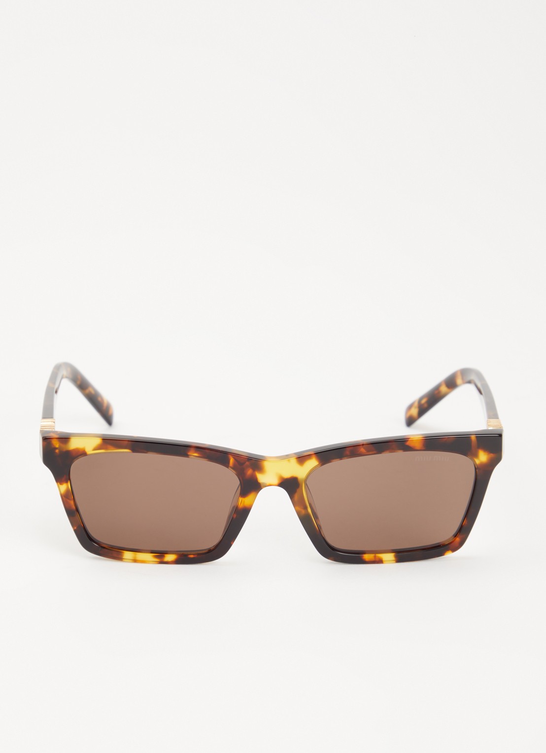 Miu Miu Wayfarer zonnebril MU A05S - detail bruin