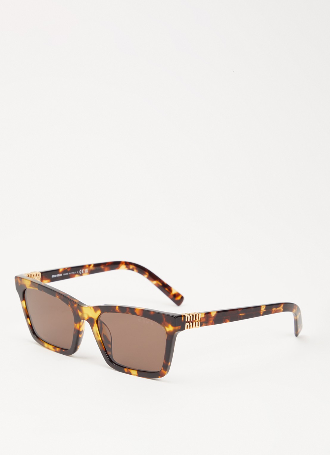 Miu Miu Wayfarer zonnebril MU A05S - voorkant 4 bruin