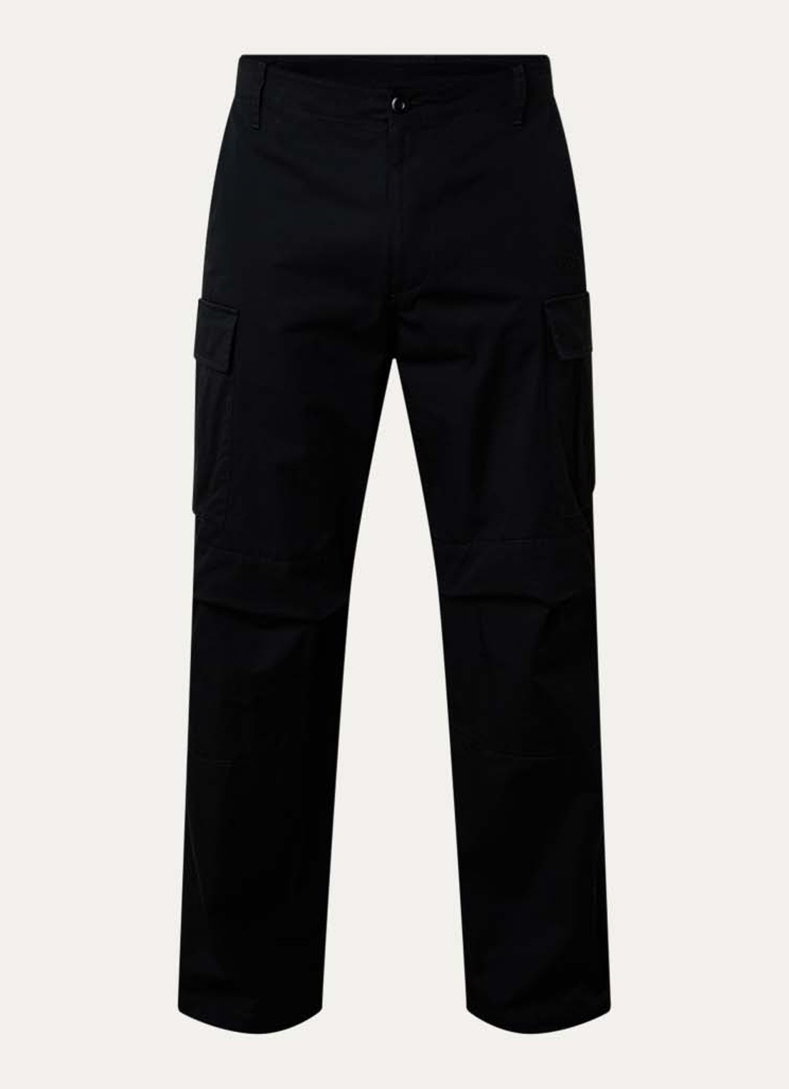 MM6 Loose fit cargobroek met klepzakken - voorkant 5 zwart