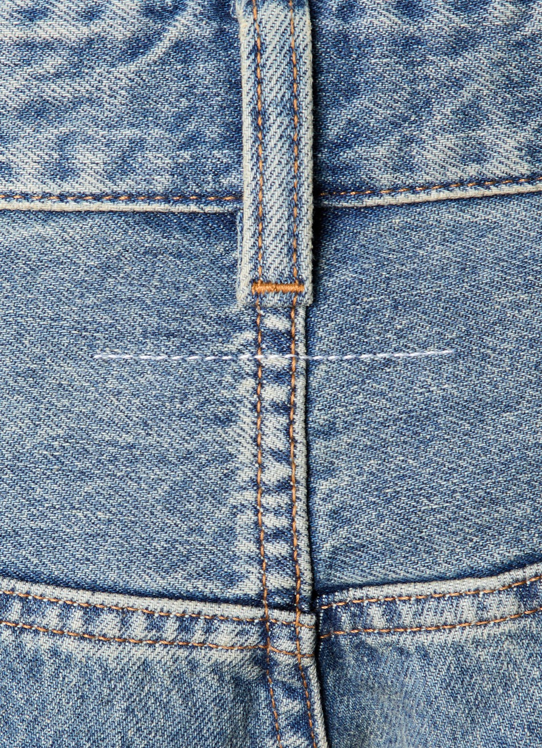 MM6 Straight leg jeans met gekleurde wassing - detail 4 indigo