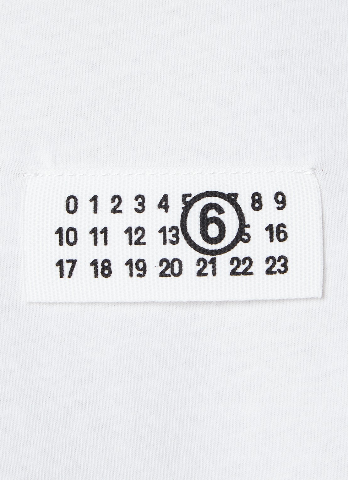 MM6 T-shirt met logo - detail 5 wit