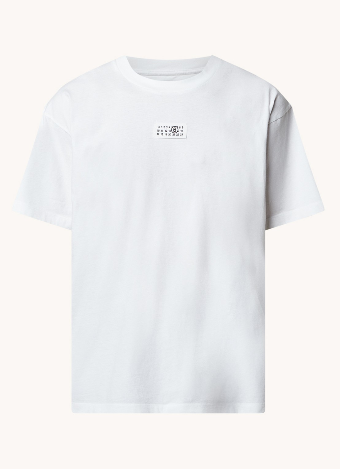 MM6 T-shirt met logo - voorkant 2 wit