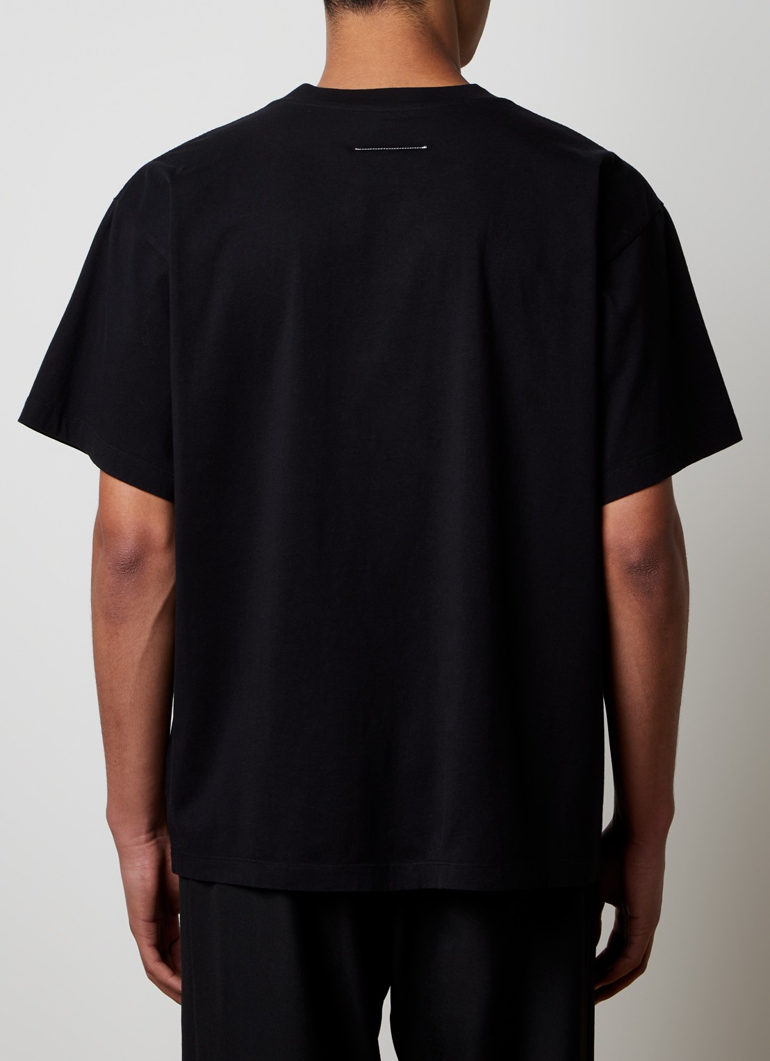 MM6 T-shirt met logo - achterkant 5 zwart