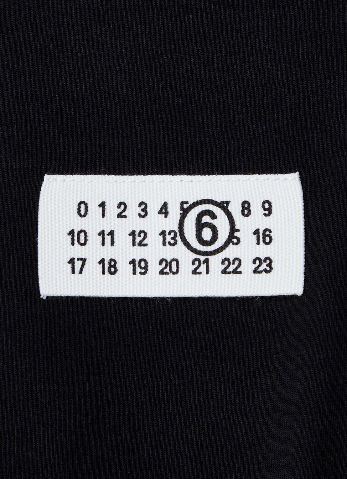 MM6 T-shirt met logo - detail 2 zwart