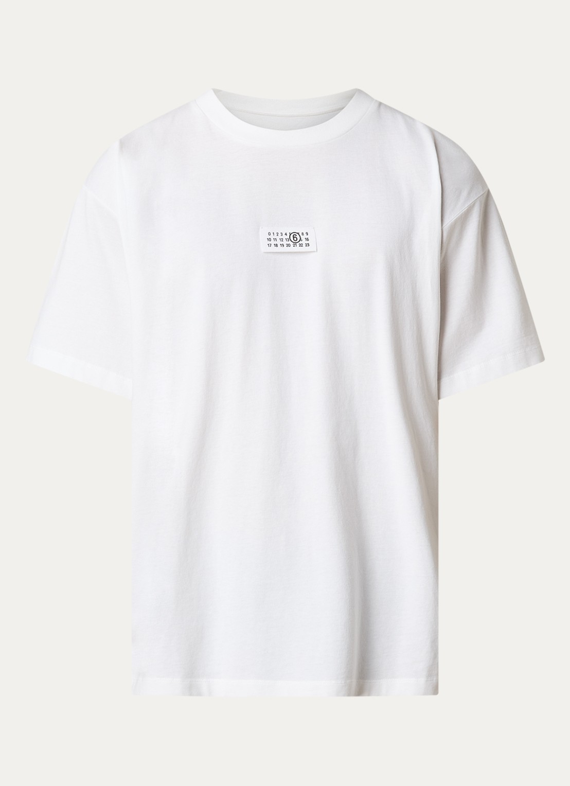 MM6 T-shirt met logo - voorkant wit