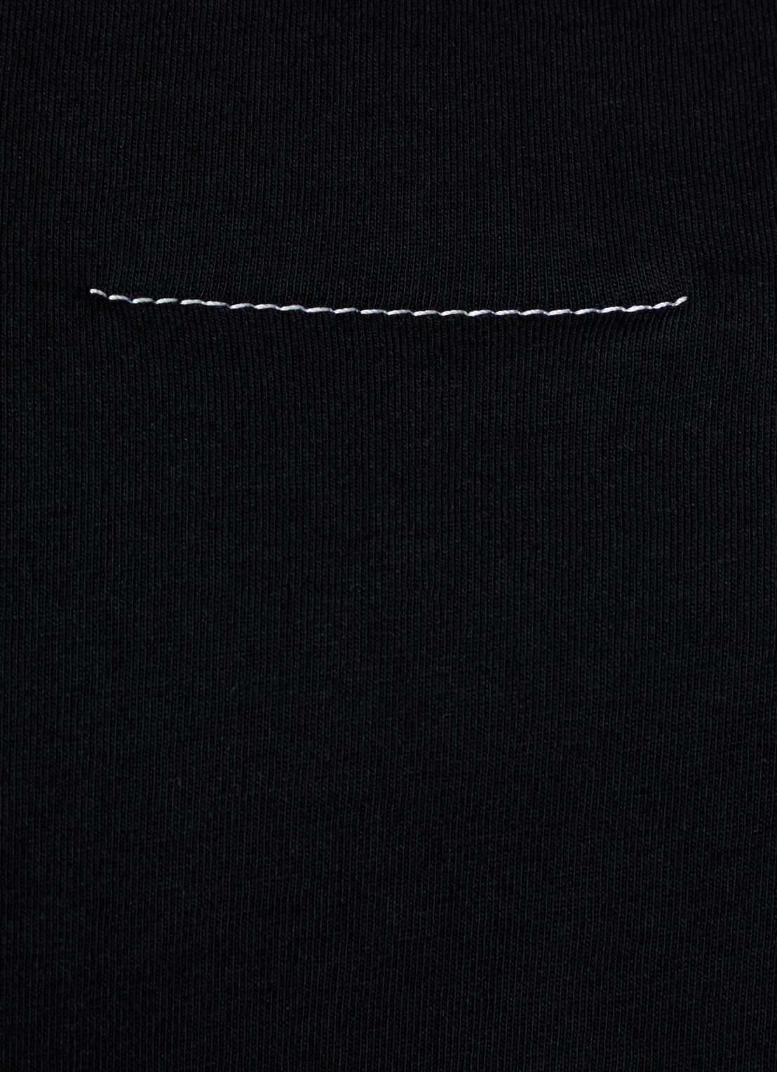MM6 T-shirt met logo - detail 5 zwart