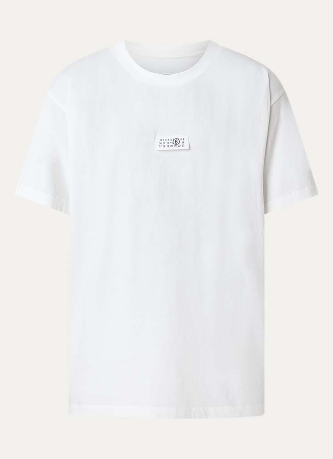 MM6 T-shirt met logo - voorkant wit