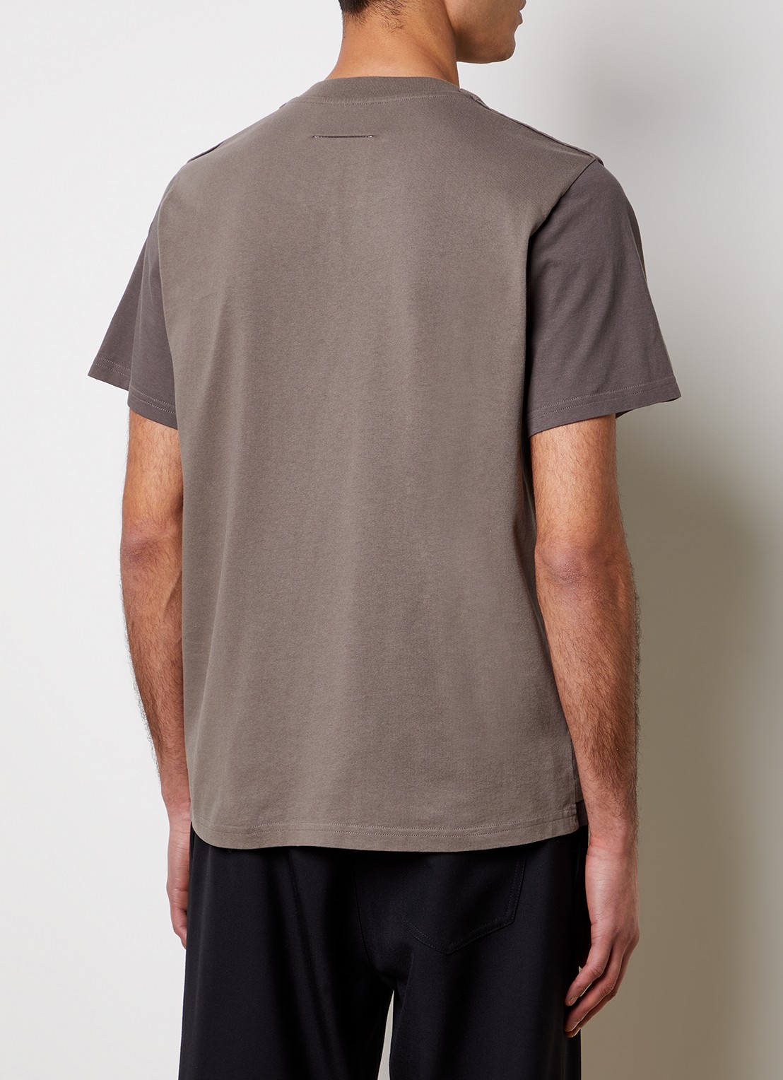 MM6 T-shirt met logoprint - achterkant 5 taupe