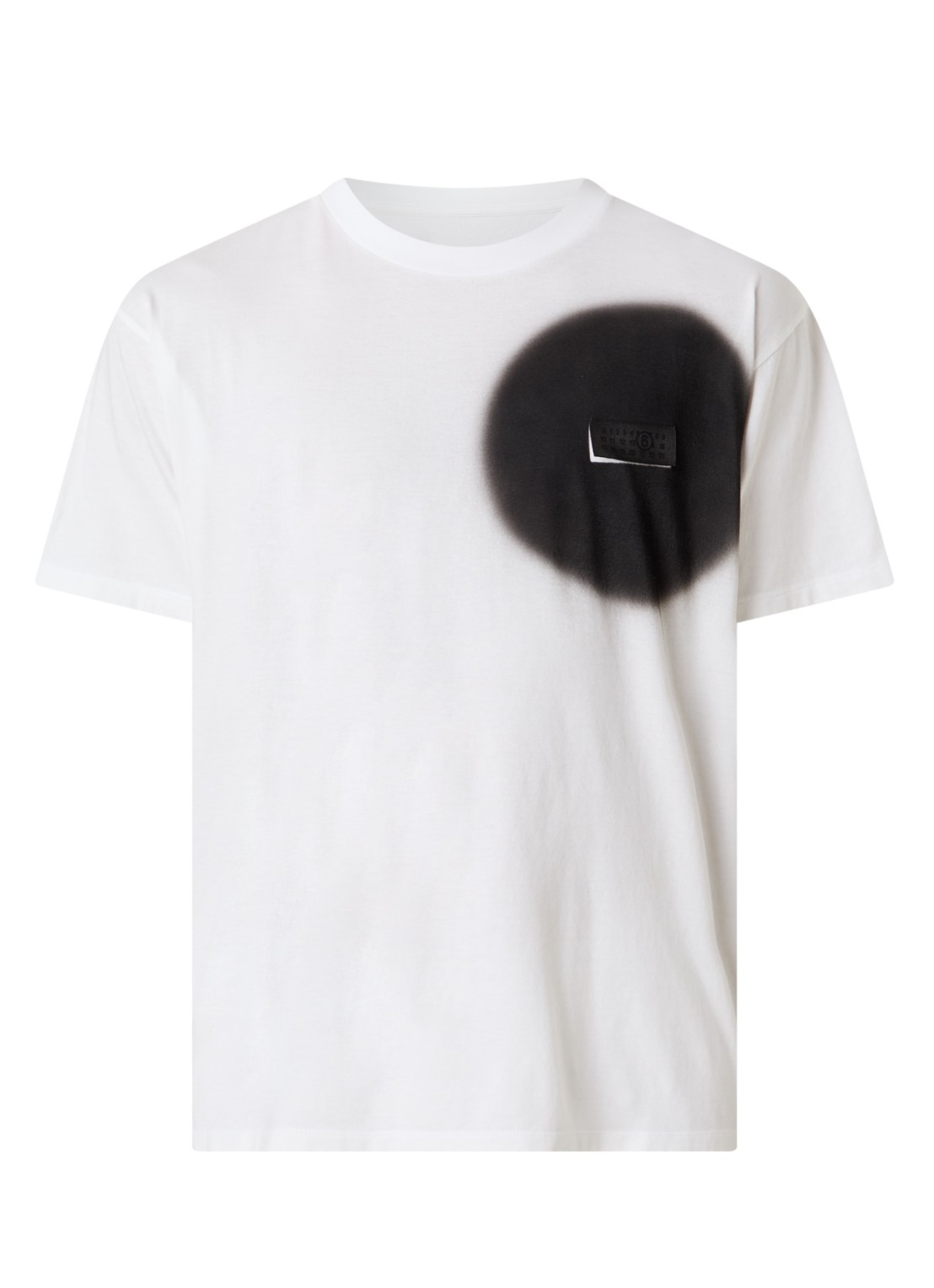 MM6 T-shirt met logoprint - voorkant 2 wit